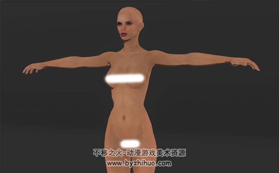 欧美成熟女性 基础裸模3D模型