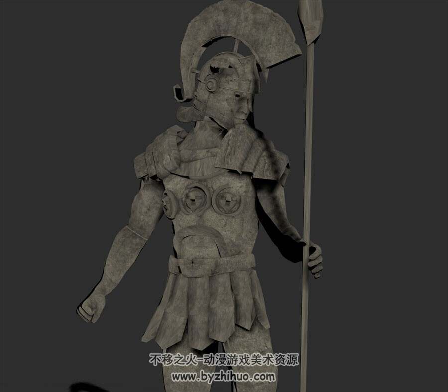 古罗马雕塑战士 Max模型