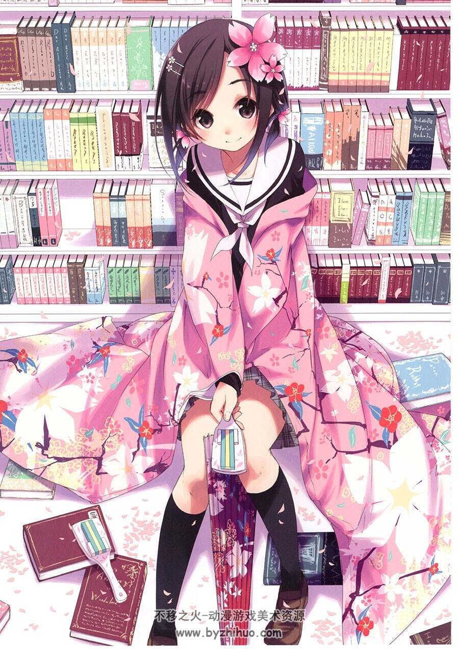 花舞少女 华画数多  浜弓场双插画集