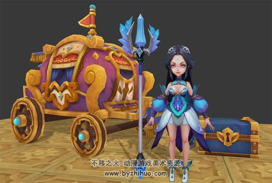 妖夜公主与其他载具道具 FBX模型