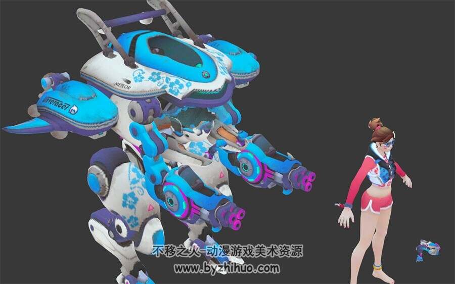 DVA 宋哈娜与她的机甲 Max模型