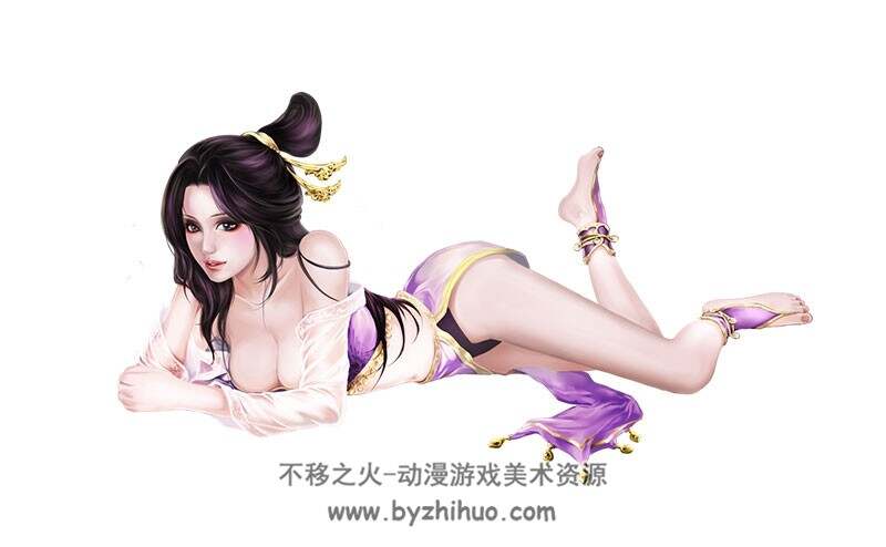中国风女性角色png格式图片，手机可看