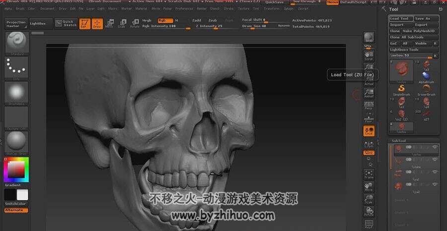 zbrush 人体解剖视频教程 中文教程  47.8GB
