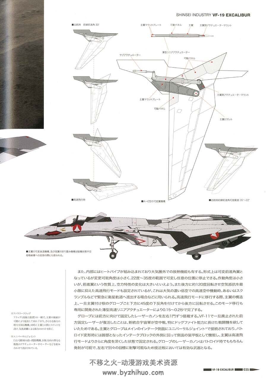 超时空要塞机体VF-19 Excalibur Seiken trajectory 设定集 附中文版
