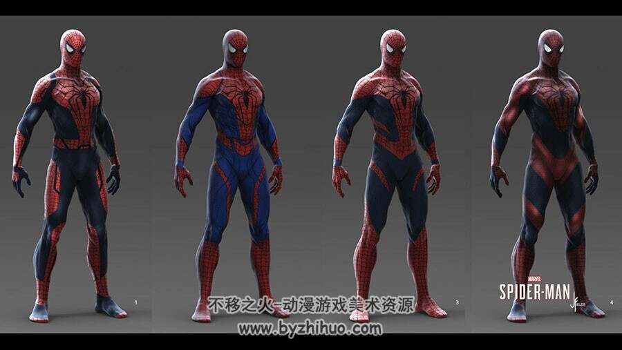 Spider Man 蜘蛛侠3D立体图 含材质资源分享 113P