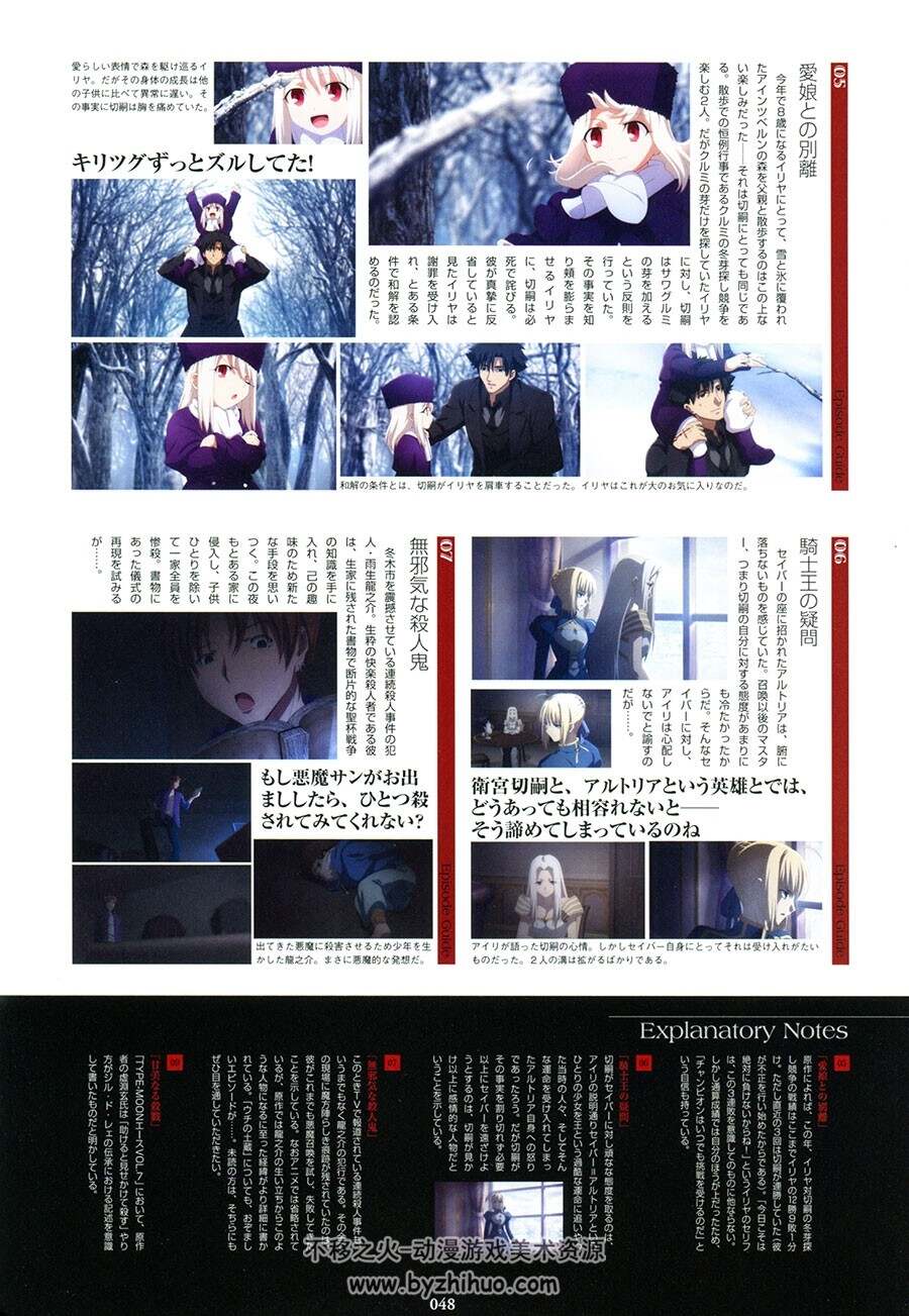 Fate Zero 动画官方美术设定原画集I&II 资源网盘百度云下载