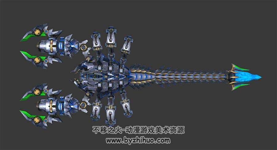 金属机械蝎子3d模型 max格式