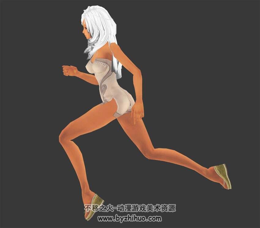 剑灵少女 含绑定带奔跑动作 3d模型