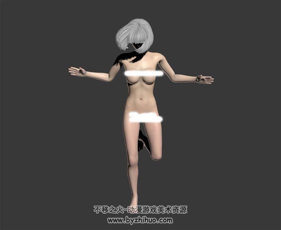 动漫女体裸模型 Max格式