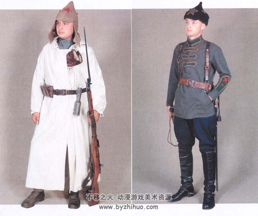 1918-1945苏联红军军装  军服士兵服装资料参考素材图解