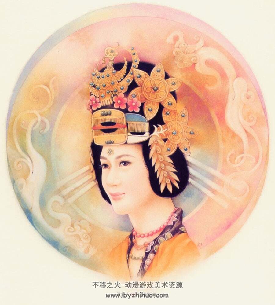 敦煌藏奇供养人 德珍东方古风插画作品集附甄嬛传小说封面