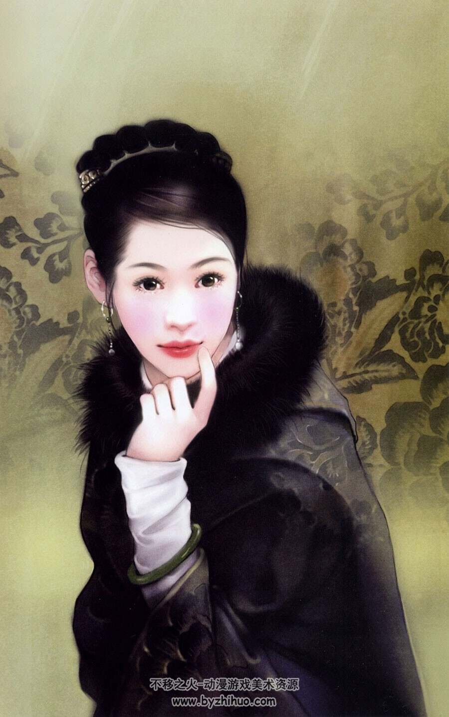 红颜如玉 德珍珍藏高清东方美人插画图片作品画集下载