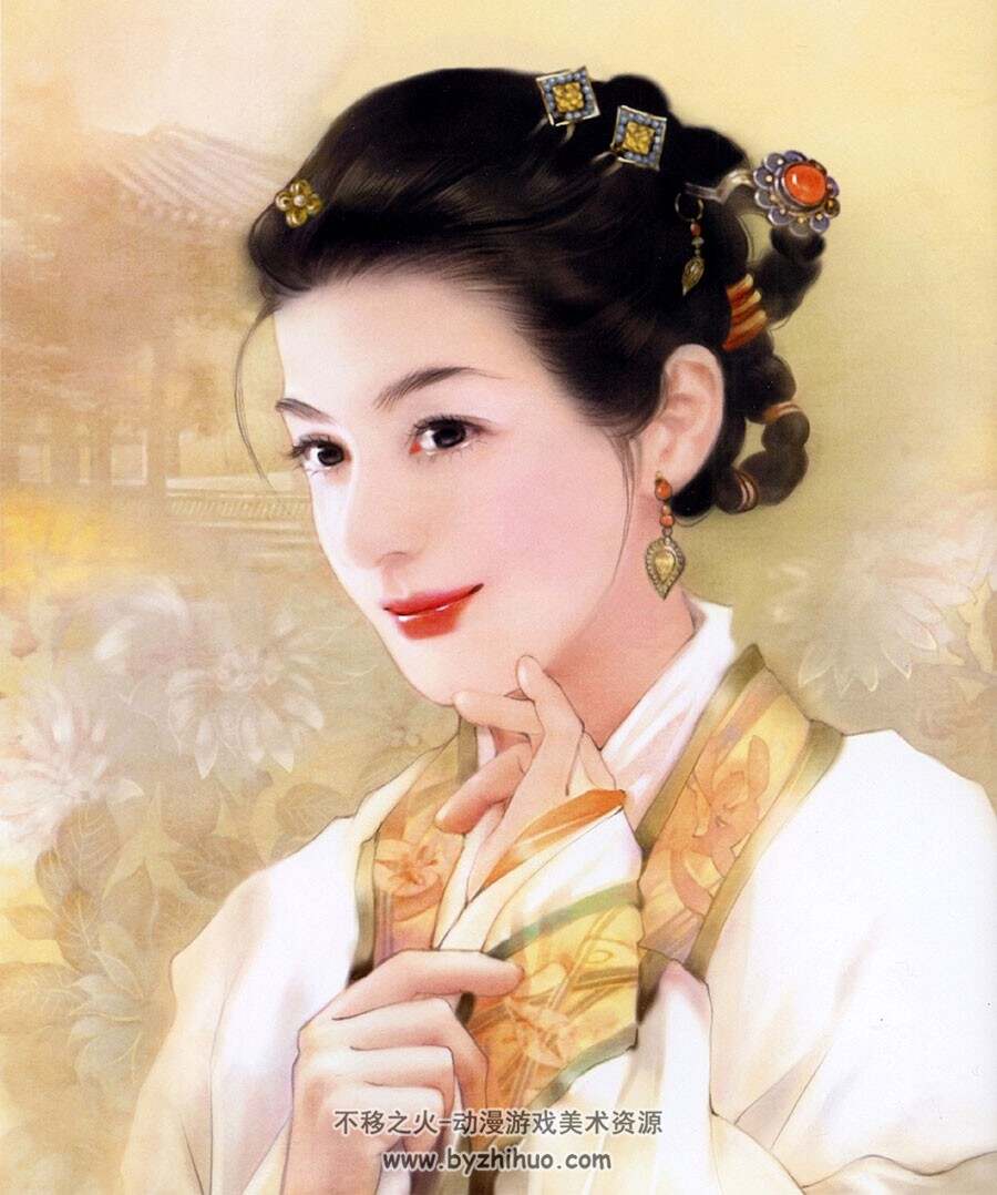 红颜如玉 德珍珍藏高清东方美人插画图片作品画集下载