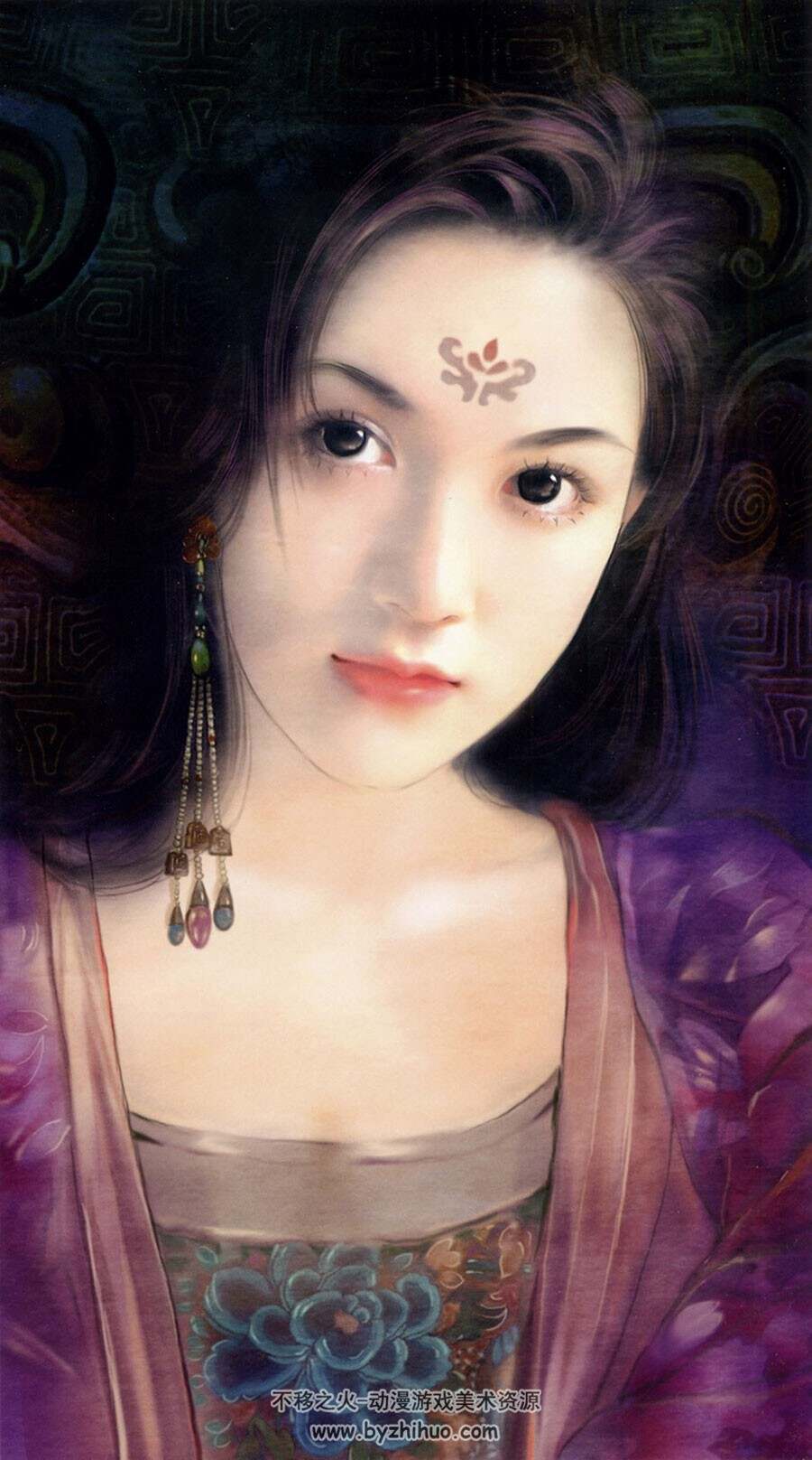 红颜如玉 德珍珍藏高清东方美人插画图片作品画集下载