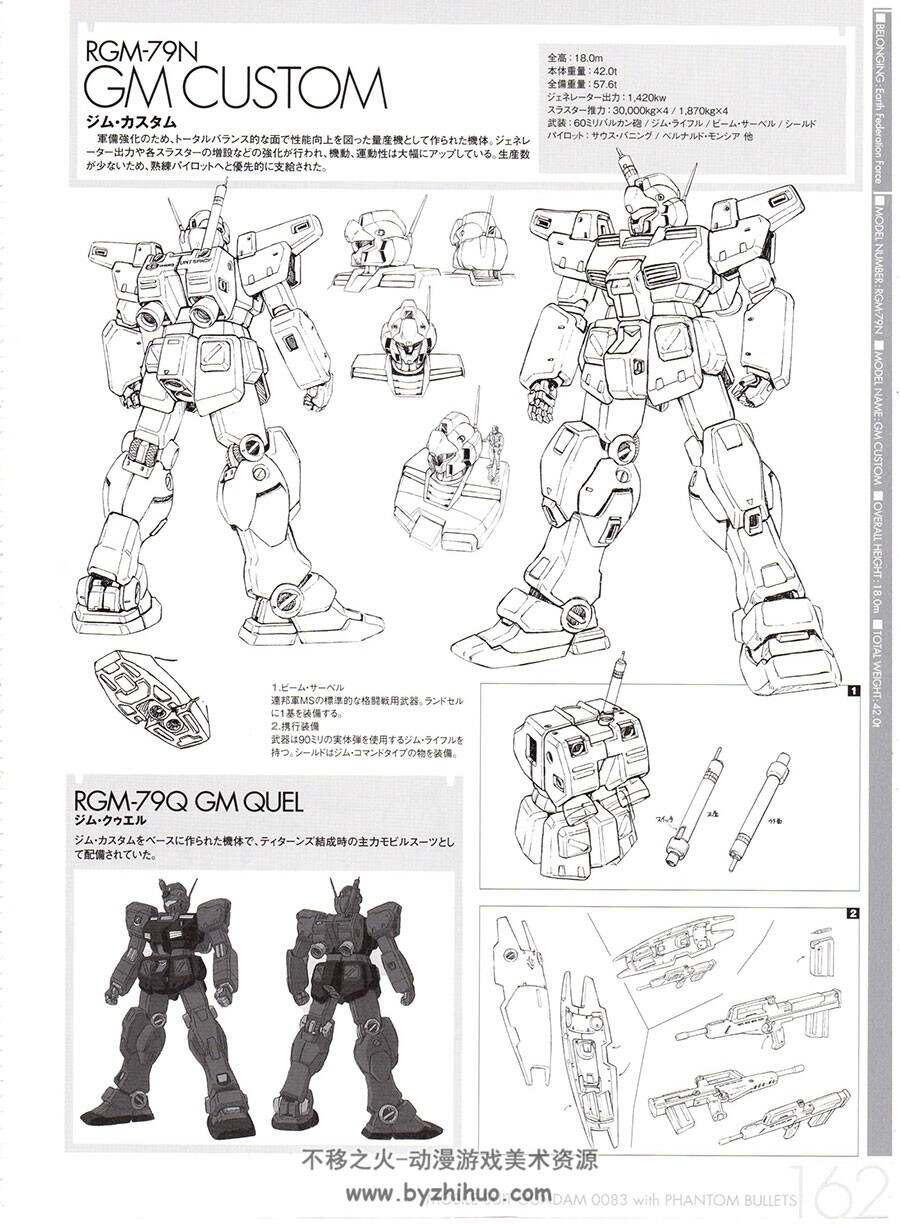 机动战士高达Gundam 0083 机体资料设定原画画集 网盘下载