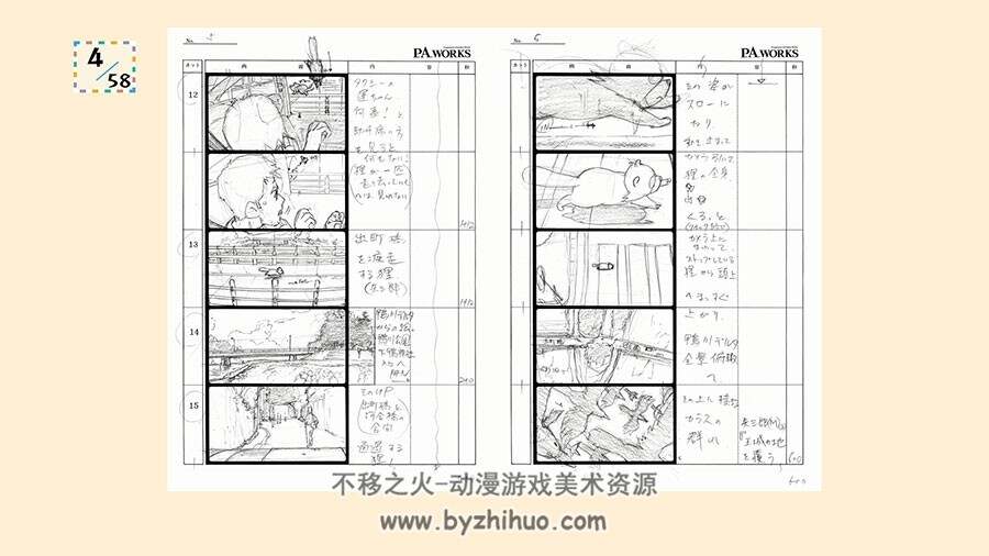 有顶天家族 动画官方分镜资料原画百度云下载 1-13话分镜合集