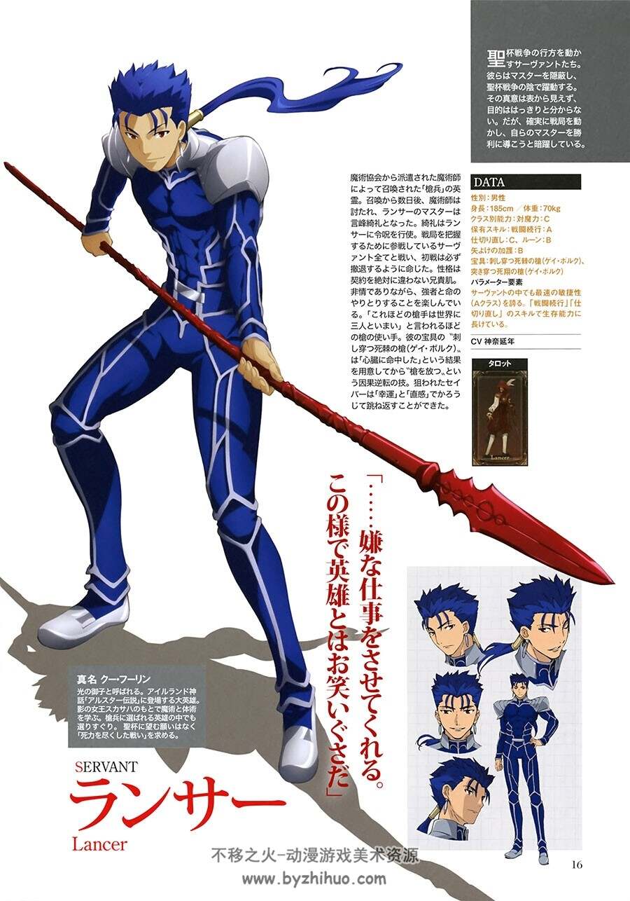 Fate Stay Night 无限剑制 Works 动画角色设定资料原画画集百度云下载