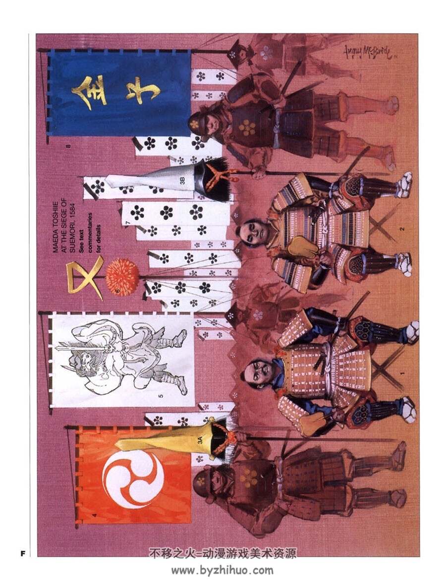 武士纹章  日本古代势力旗帜图案 图文素材参考下载