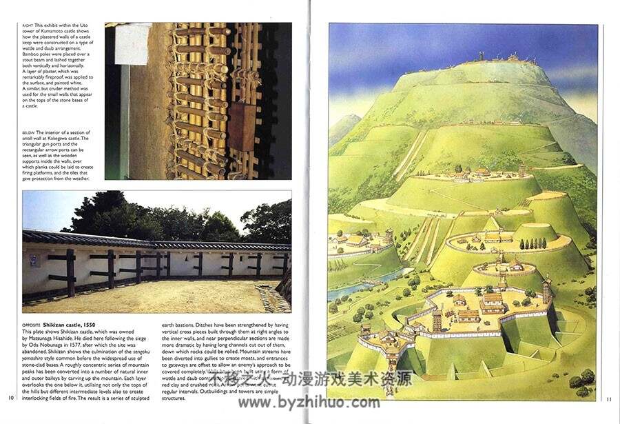 日本的城堡1540-1640  古代建筑外观构造内部结构图片参考素材下载