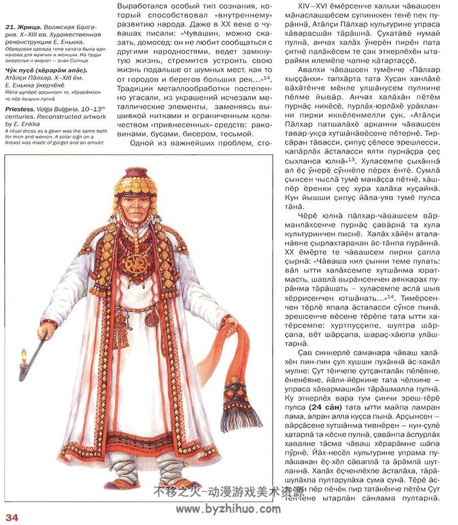 俄罗斯传统 楚瓦什民族衣服服饰首饰 参考素材图文解析下载