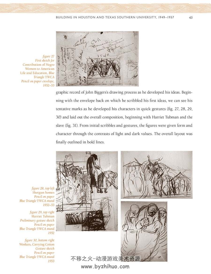 A Life on Paper 画家john thomas biggers 素描作品集PDF下载