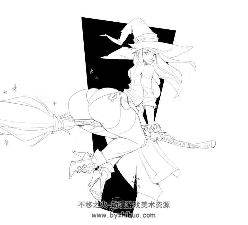 俄罗斯画师 inputwo 夸张美人的插画图集分享 55P