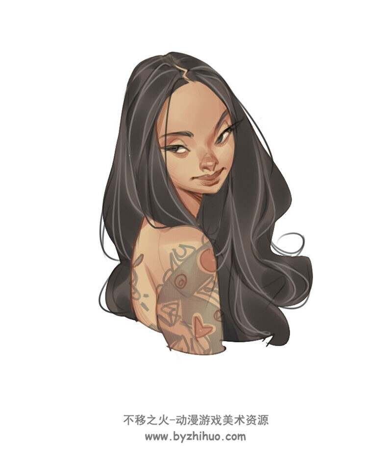 俄罗斯画师 inputwo 夸张美人的插画图集分享 55P