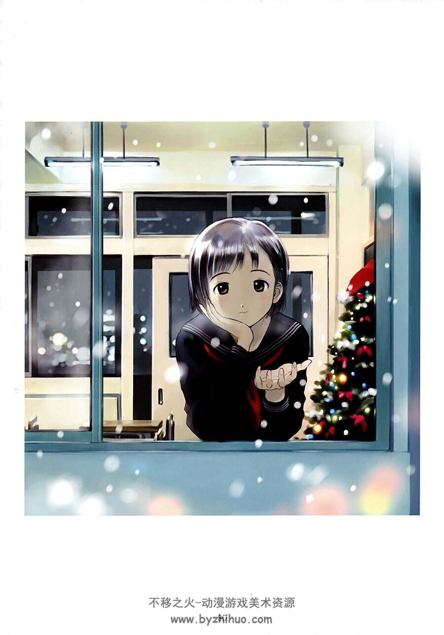苇月久道 Calendar Film 清新日系风CG插画画集高清图片下载