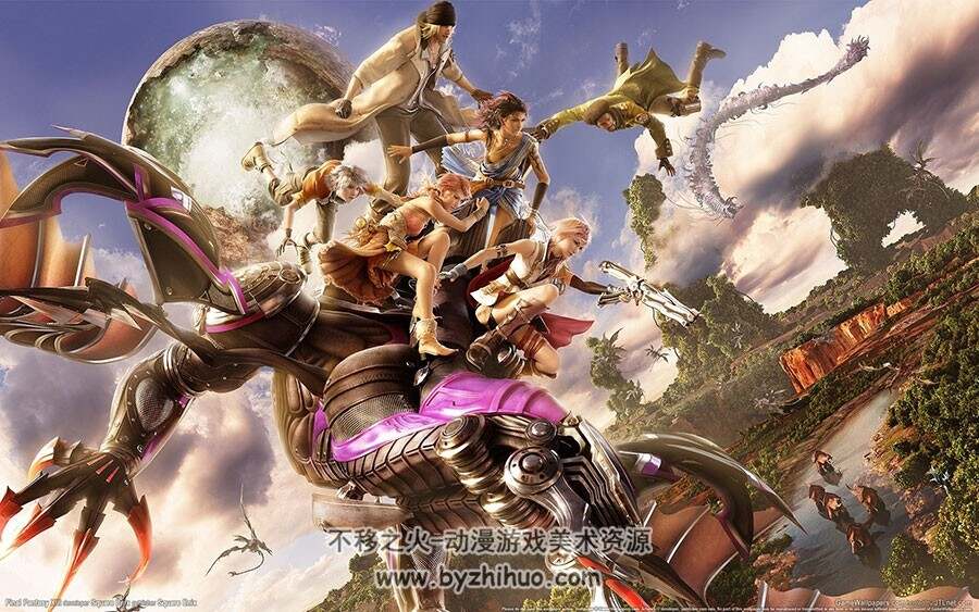 最终幻想13 Final Fantasy XIII 视觉美术作品欣赏原画集 百度云网盘下载