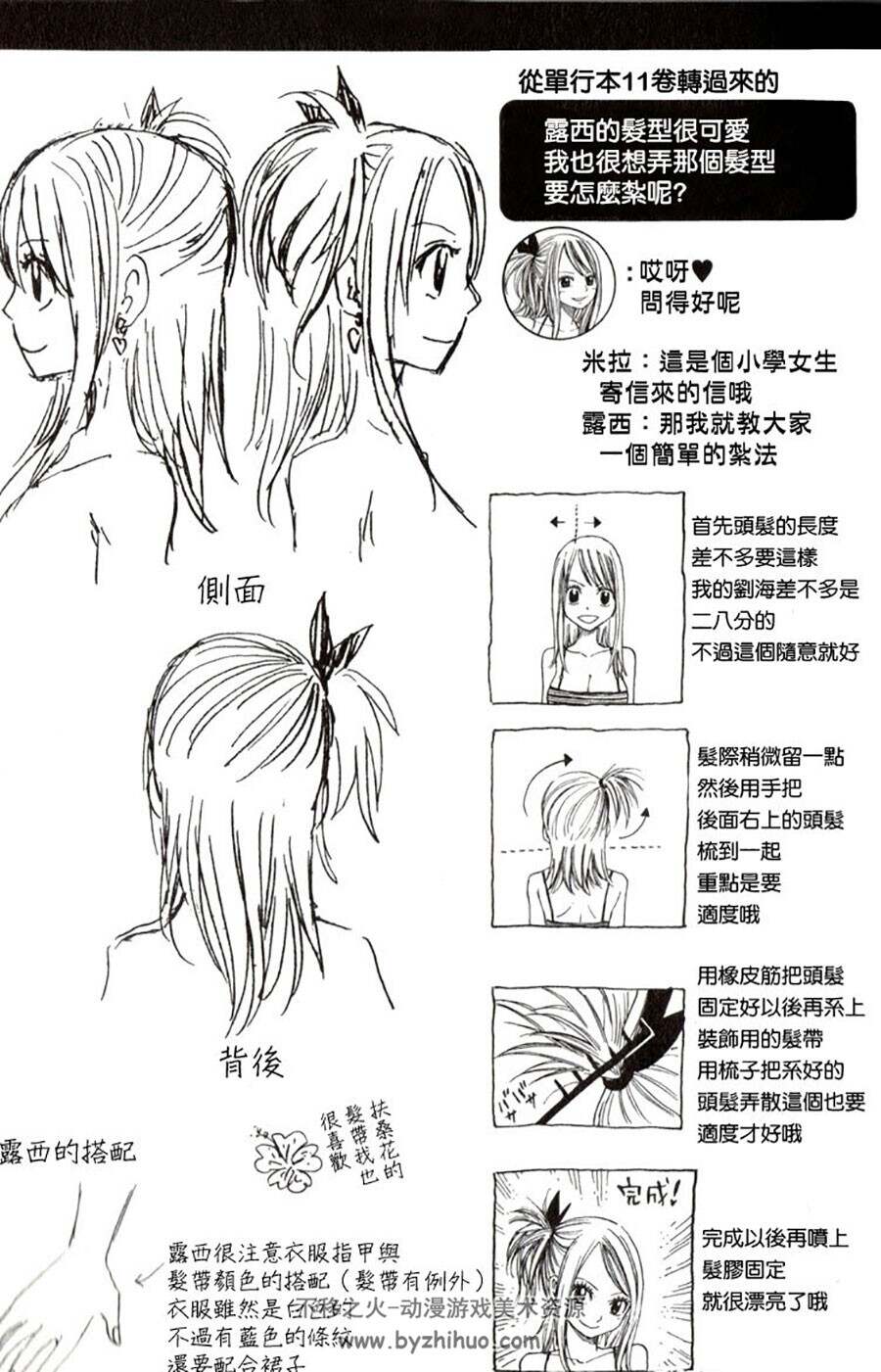 妖精的尾巴  漫画官方人物线稿设定资料画集 下载