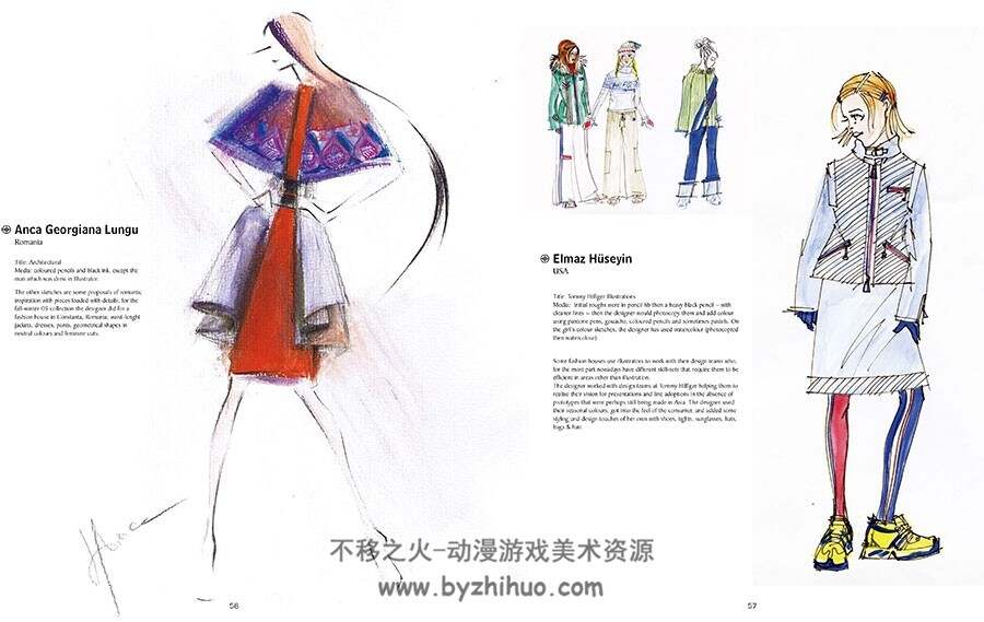 时尚服装设计 Fashion Illustration 时装设计手绘作品画集资源 PDF下载