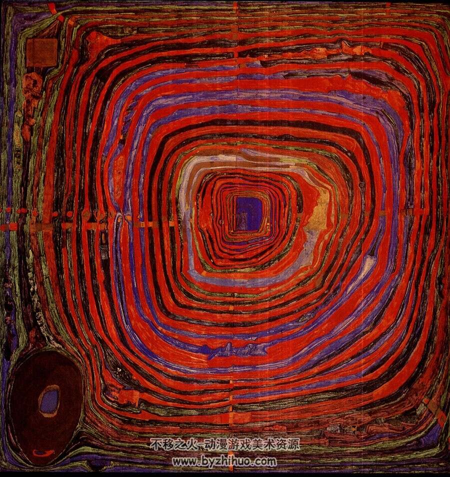 奥地利画家 Friedensreich Hundertwasser 油画美术作品艺术画集