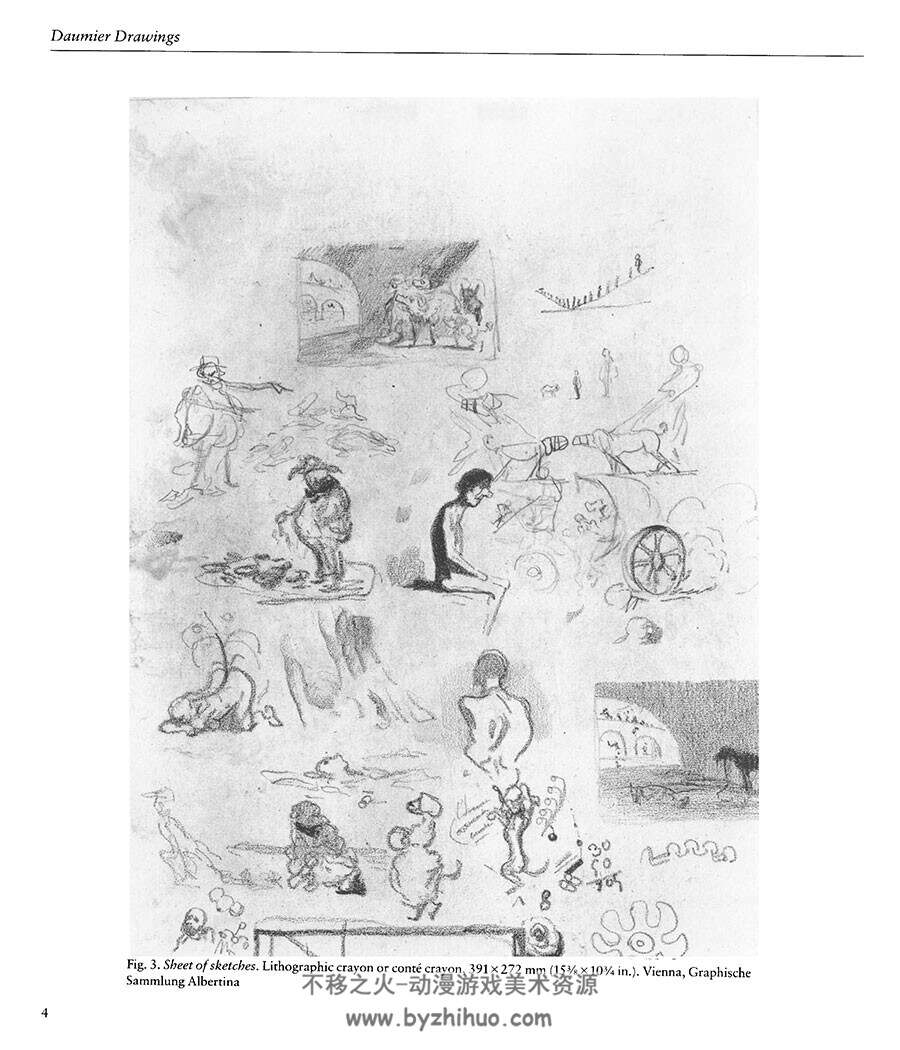 Daumier Drawings 19世纪的法国漫画家 绘画艺术美术作品图文赏析 PDF下载