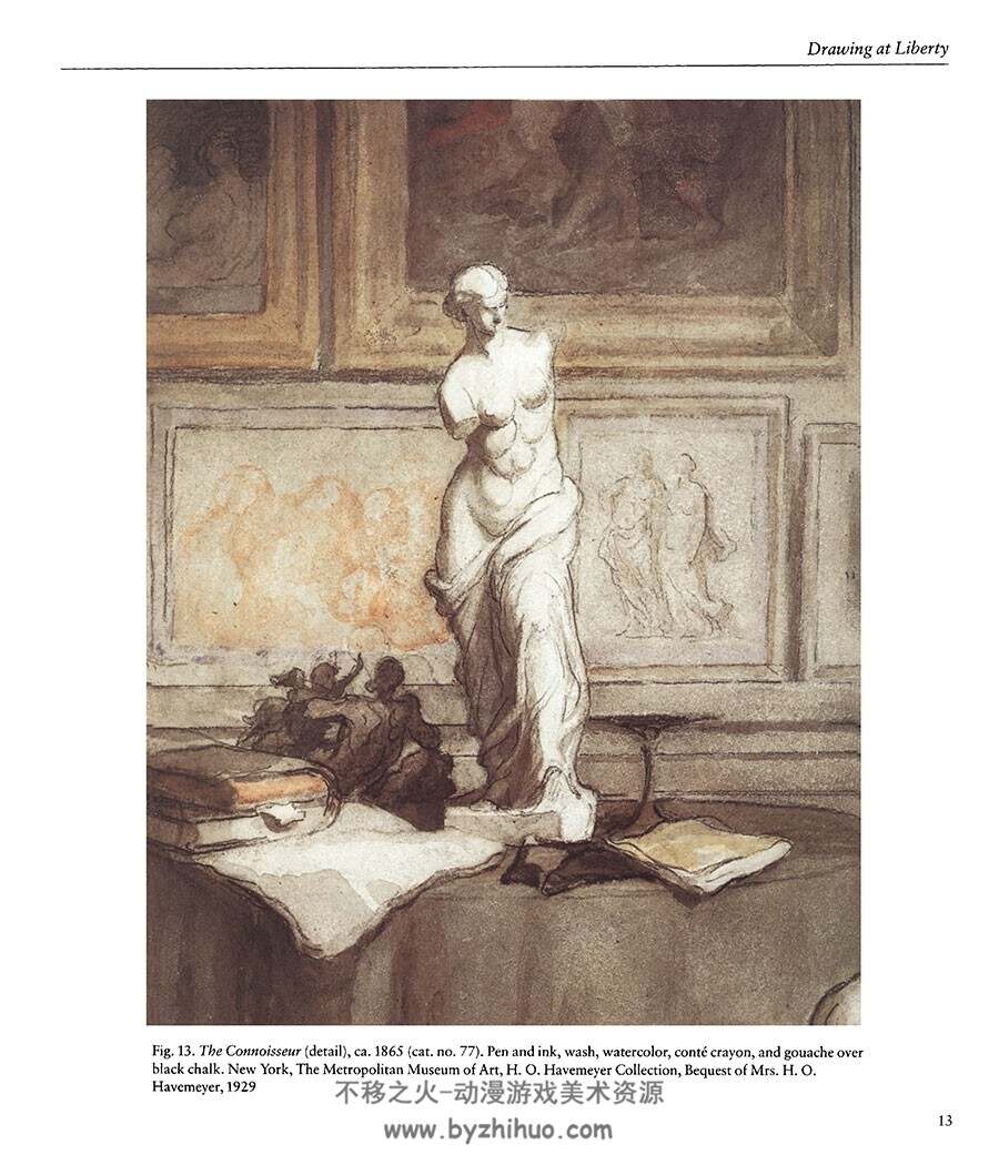 Daumier Drawings 19世纪的法国漫画家 绘画艺术美术作品图文赏析 PDF下载