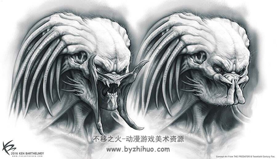 The Predator Concept Art 掠食者概念艺术原画图片分享下载  127P