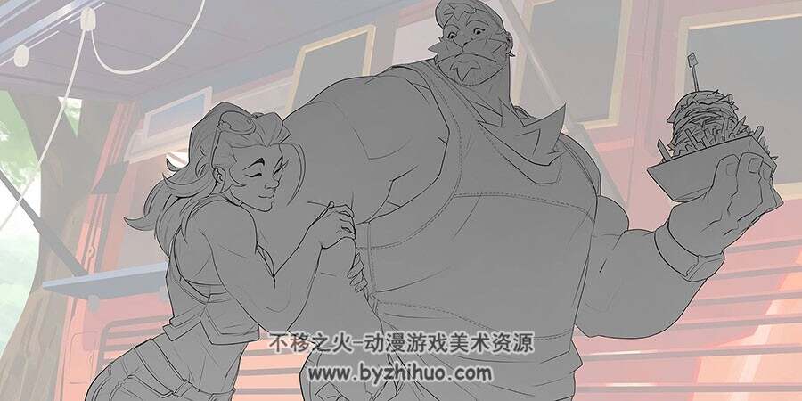 Nesskain hks 美国画师笔下硬核情侣的温馨日常图片分享 24P