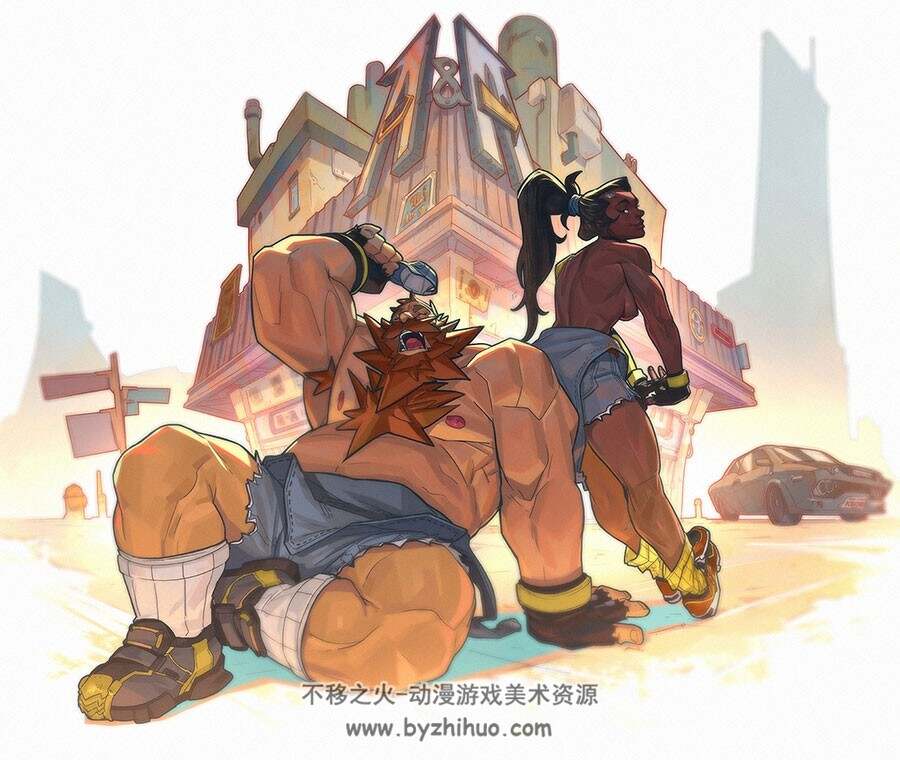 Nesskain hks 美国画师笔下硬核情侣的温馨日常图片分享 24P