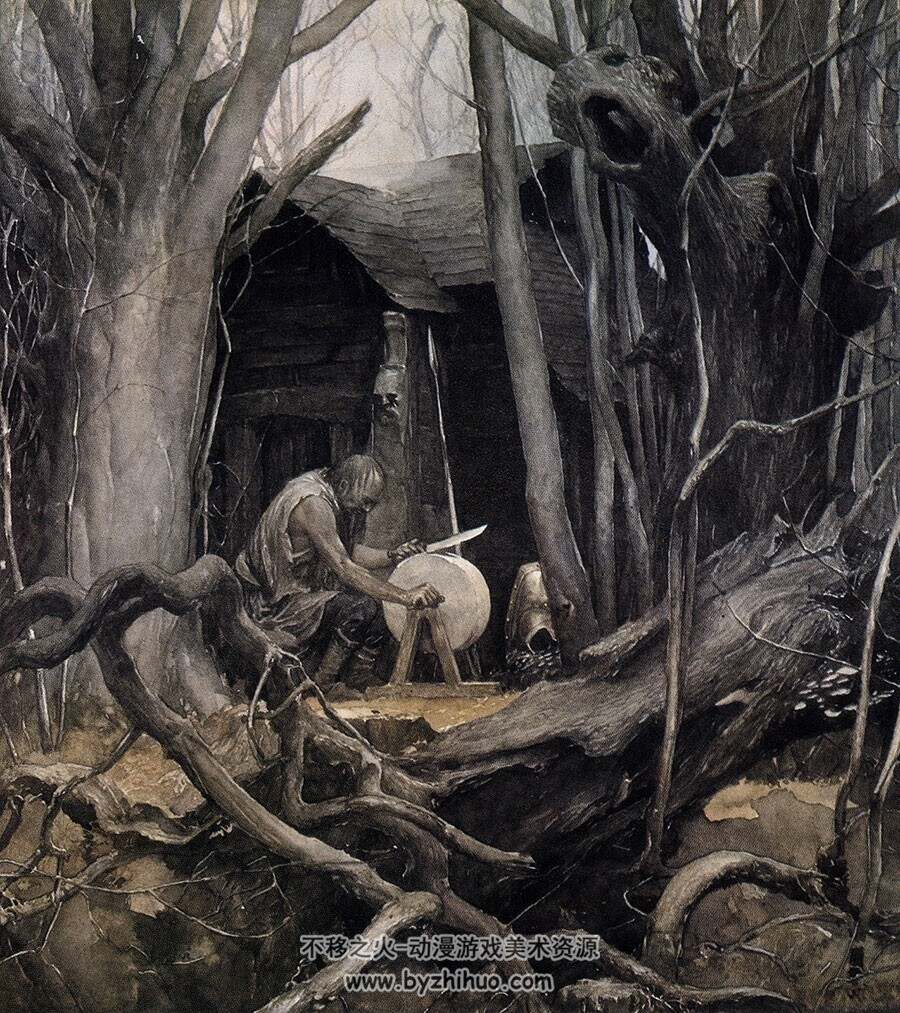 The Mabinogion 插画艺术家Alan Lee 个人幻想插画作品画集下载