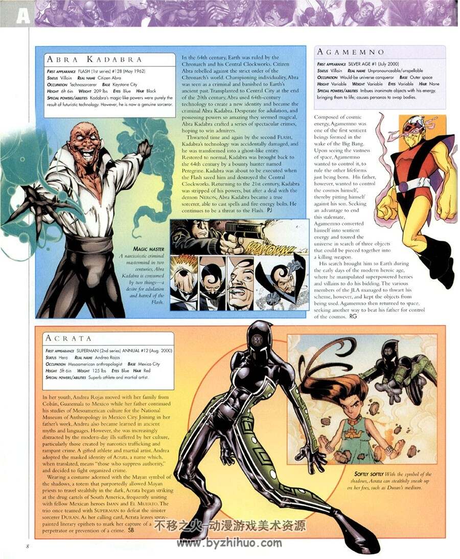DC漫画 Encyclopedia 官方超级英雄漫画角色设定资料指南原画集 全彩图片下载