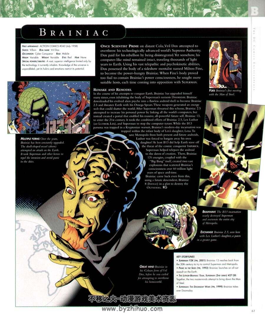 DC漫画 Encyclopedia：Updated and Expanded 角色设定资料原画集 2008版全彩图下载