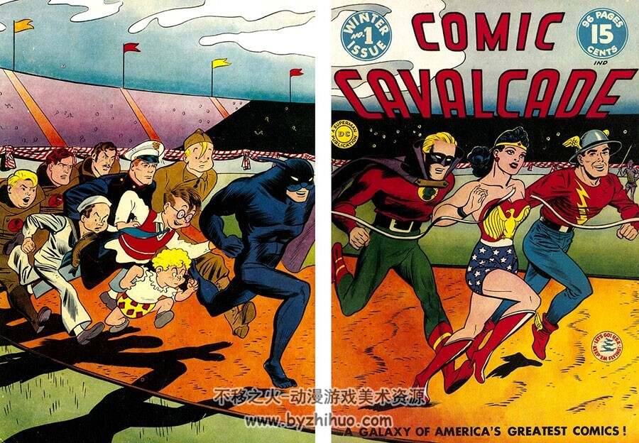75年的DC漫画 现代神话艺术  DC官方艺术历史资料设定原画集 全彩图片下载