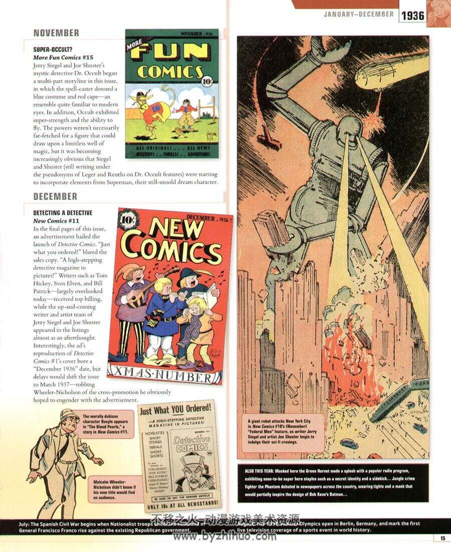 DC漫画 Year by Year：A Visual Chronicle 视觉编年史 超级英雄漫画历史设定资料集