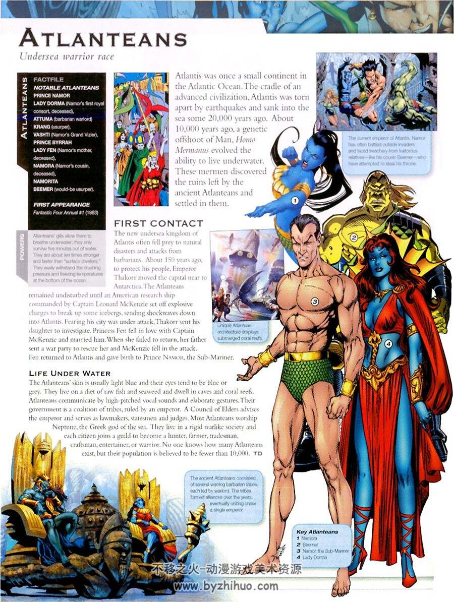 漫威超级英雄漫画角色百科大全画集 The Marvel Encyclopedia 2006版 全彩图下载
