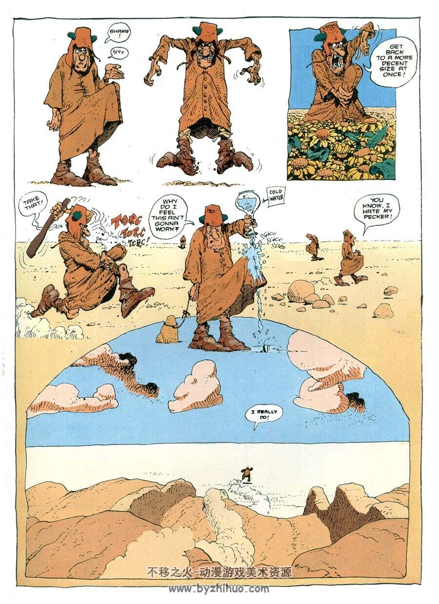 Moebius 0 The Horny Goof 法国漫画大师墨必斯漫画作品 资源百度云下载  67P