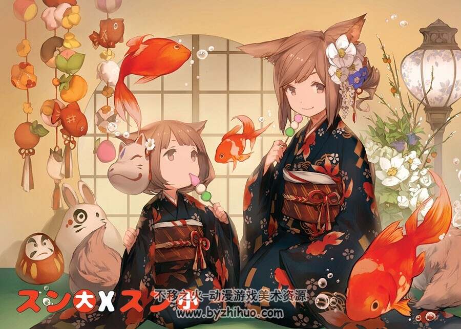 おっぱい 日式和风少女壁纸插画图片分享百度云下载 188P