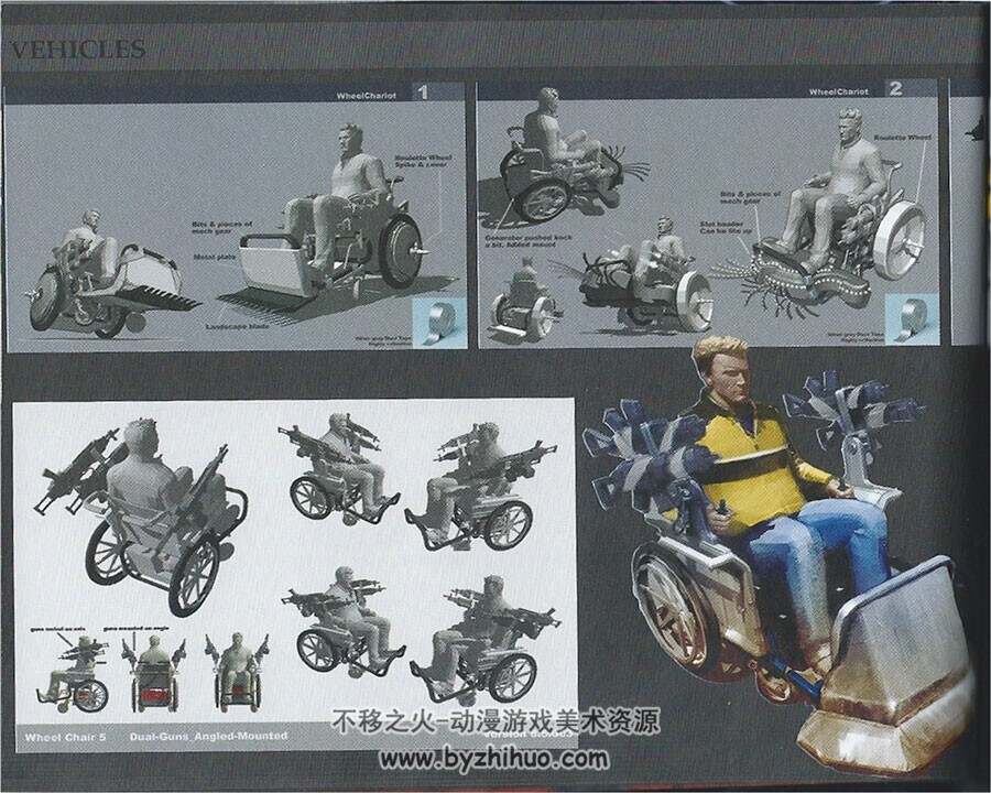 丧尸围城2 Dead Rising 2 游戏艺术角色道具设定资料原画集 网盘下载