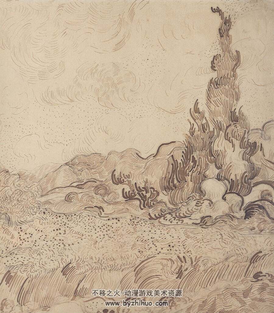 梵高素描画集Vincent van Gogh The Drawings 大师美术作品图文鉴赏PDF