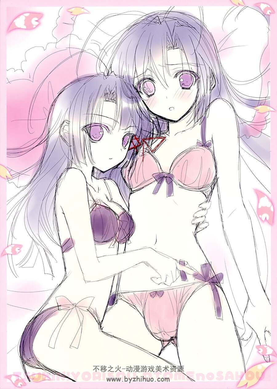 近月少女的礼仪 Galgame角色资料设定原画集 扫描图片下载