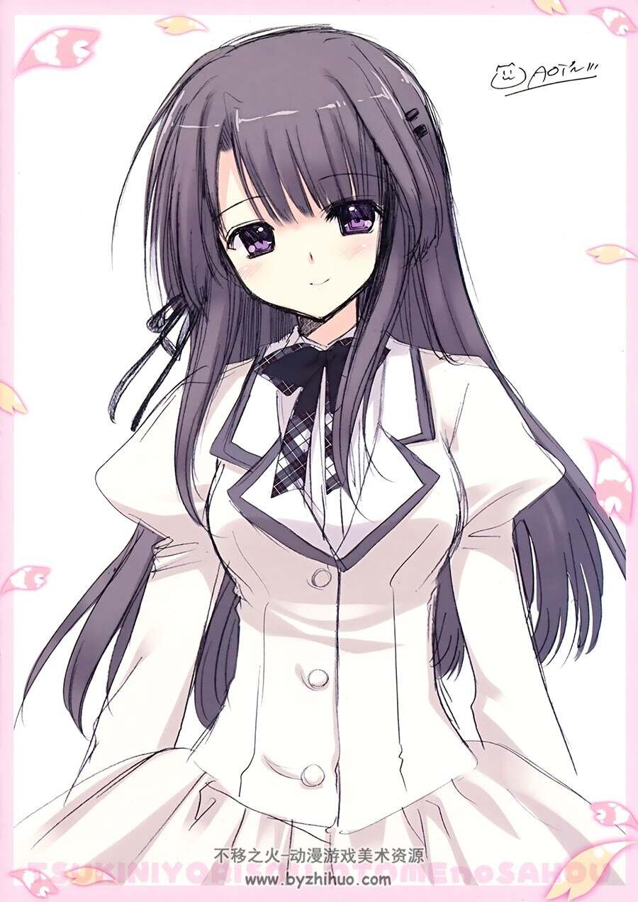 近月少女的礼仪 Galgame角色资料设定原画集 扫描图片下载