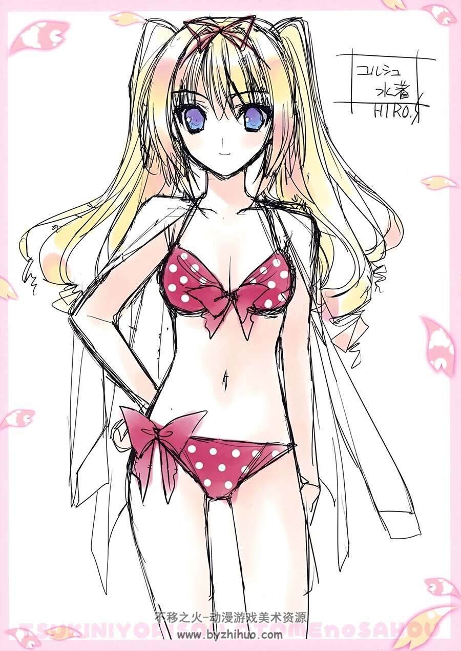 近月少女的礼仪 Galgame角色资料设定原画集 扫描图片下载